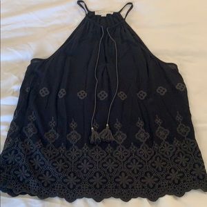 Lovestitch embroidered tank Size L